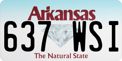 AR license plate 637WSI