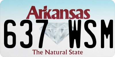 AR license plate 637WSM