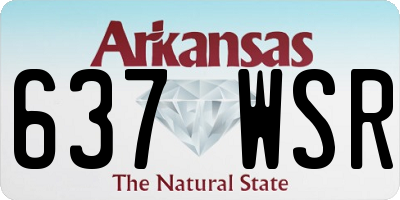 AR license plate 637WSR