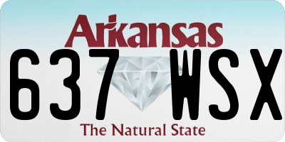 AR license plate 637WSX