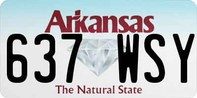 AR license plate 637WSY