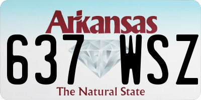 AR license plate 637WSZ