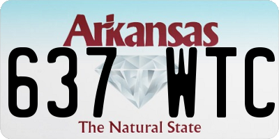 AR license plate 637WTC