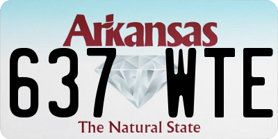 AR license plate 637WTE