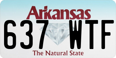 AR license plate 637WTF