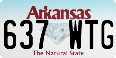 AR license plate 637WTG