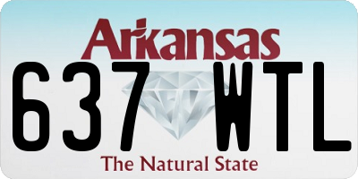AR license plate 637WTL