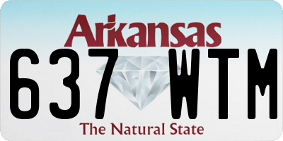 AR license plate 637WTM