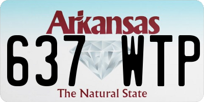AR license plate 637WTP