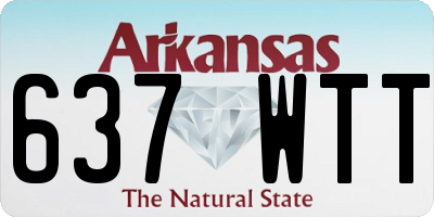 AR license plate 637WTT