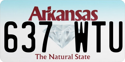 AR license plate 637WTU