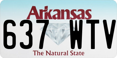 AR license plate 637WTV