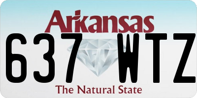 AR license plate 637WTZ