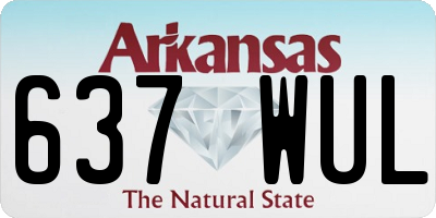 AR license plate 637WUL