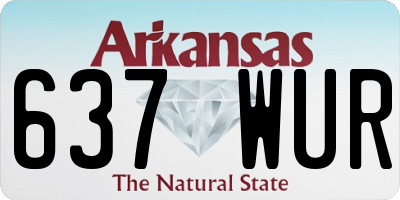 AR license plate 637WUR
