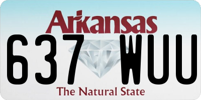 AR license plate 637WUU