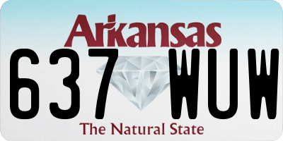 AR license plate 637WUW