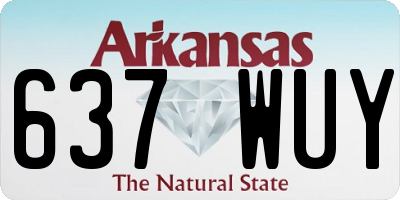AR license plate 637WUY