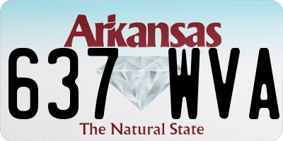AR license plate 637WVA