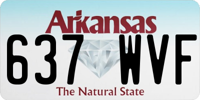 AR license plate 637WVF