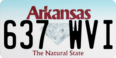 AR license plate 637WVI