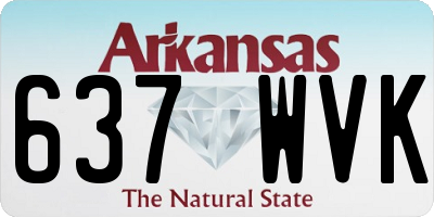 AR license plate 637WVK