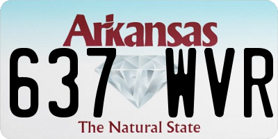 AR license plate 637WVR