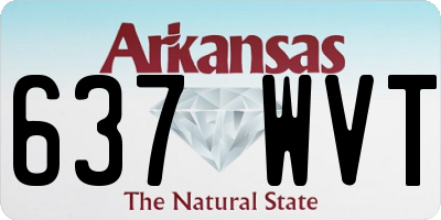 AR license plate 637WVT