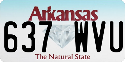 AR license plate 637WVU
