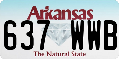 AR license plate 637WWB