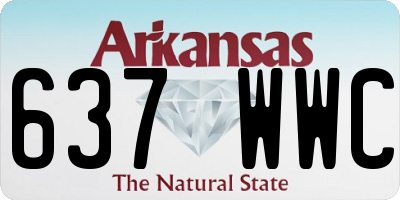 AR license plate 637WWC