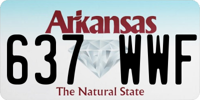 AR license plate 637WWF