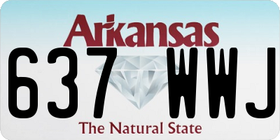 AR license plate 637WWJ