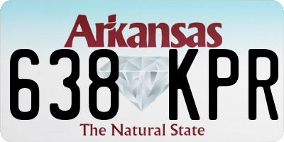 AR license plate 638KPR