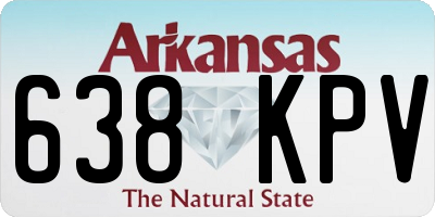 AR license plate 638KPV