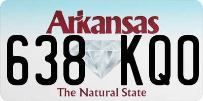 AR license plate 638KQO