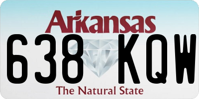 AR license plate 638KQW