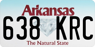 AR license plate 638KRC
