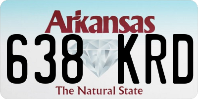 AR license plate 638KRD
