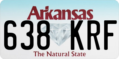 AR license plate 638KRF