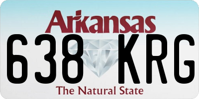 AR license plate 638KRG