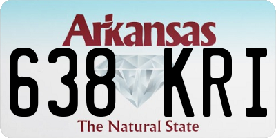 AR license plate 638KRI