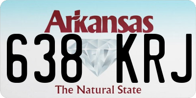 AR license plate 638KRJ