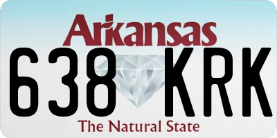AR license plate 638KRK