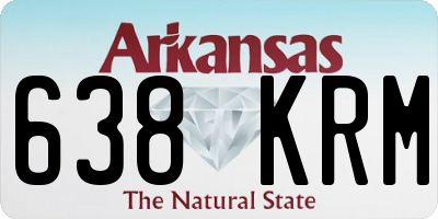 AR license plate 638KRM