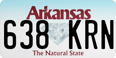 AR license plate 638KRN