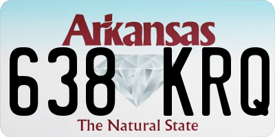 AR license plate 638KRQ