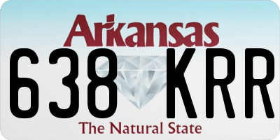 AR license plate 638KRR