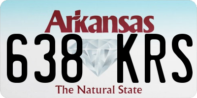 AR license plate 638KRS