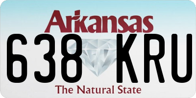 AR license plate 638KRU